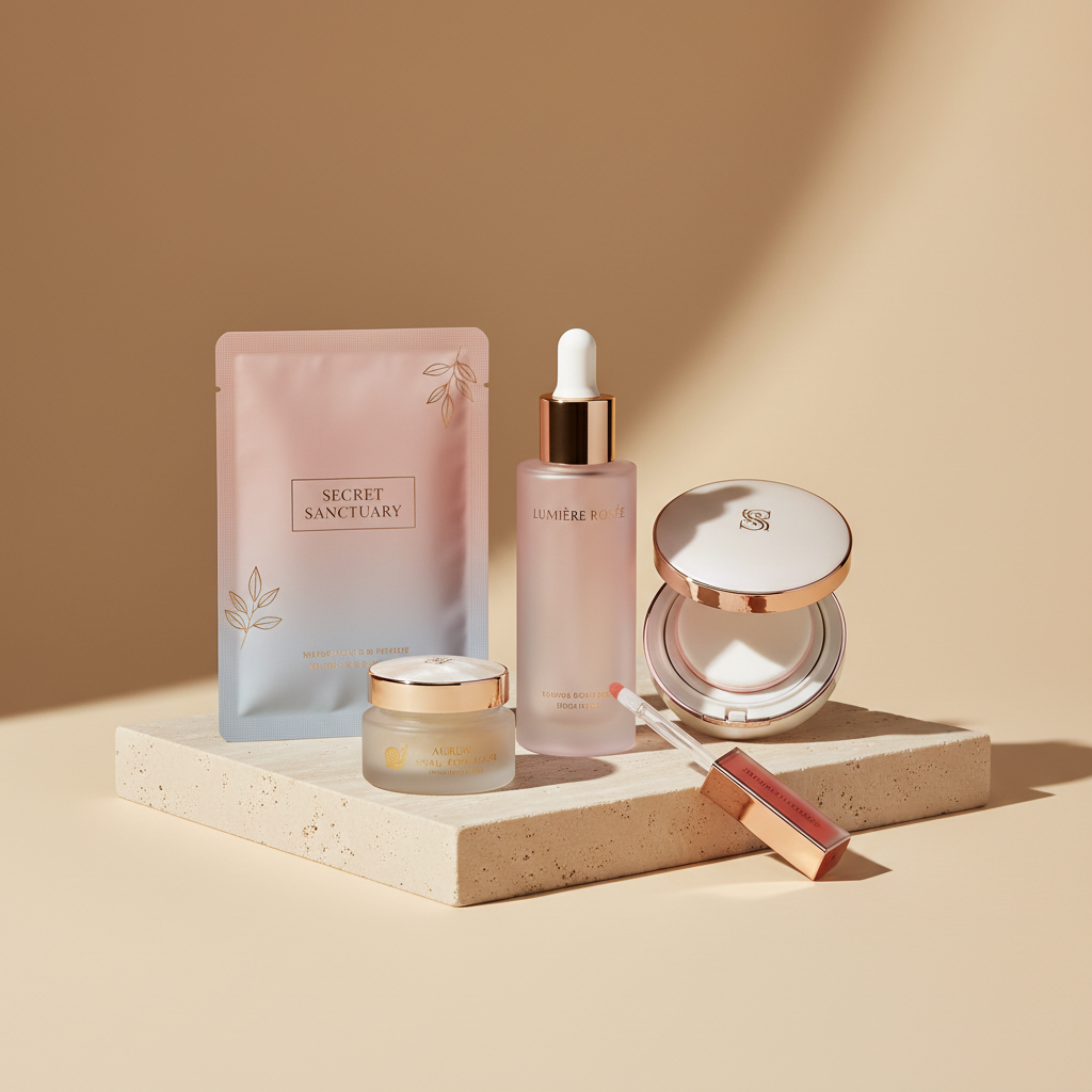 Premium Korean beauty still life