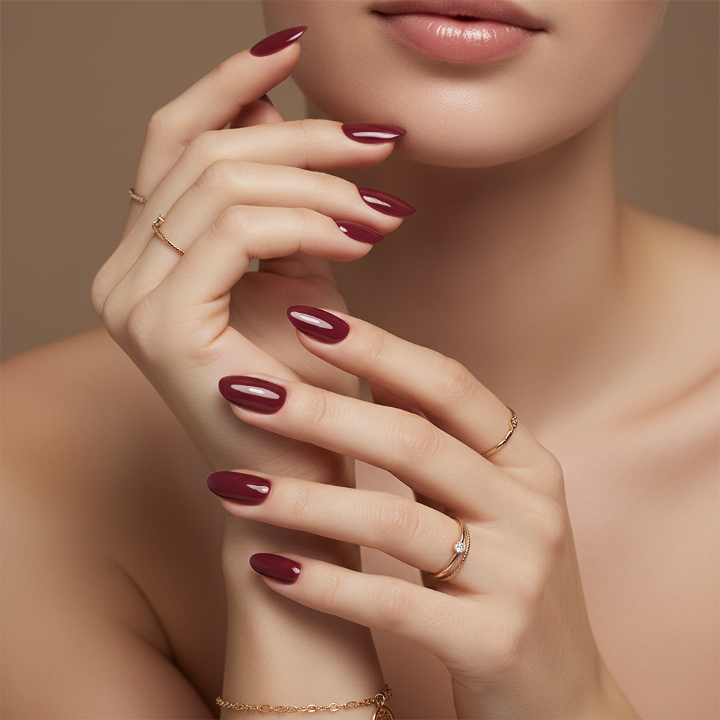 Nail care manicure closeup